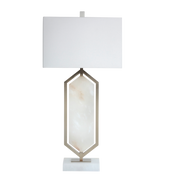 Braden Alabaster Antique Brass Table Lamp