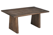 TRAPEZIUM COFFEE TABLE - BROWN