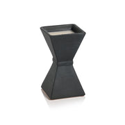 TRAPEZOID EARTHENWARE CANDLE (BLACK)