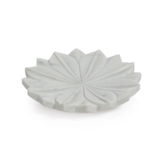 LOTUS MARBLE DISH (WHITE)