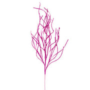 40" HOT PINK BERRY CLUSTER AND WAVY GLITTER SPRAY 4/BAG