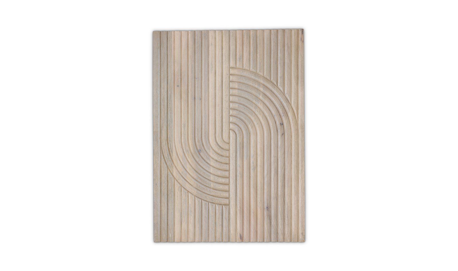 KNOTT WHITE MANGO WOOD WALL ART