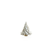 NATURAL WHITE LEAF W/ GOLD TRIM - 8 IN