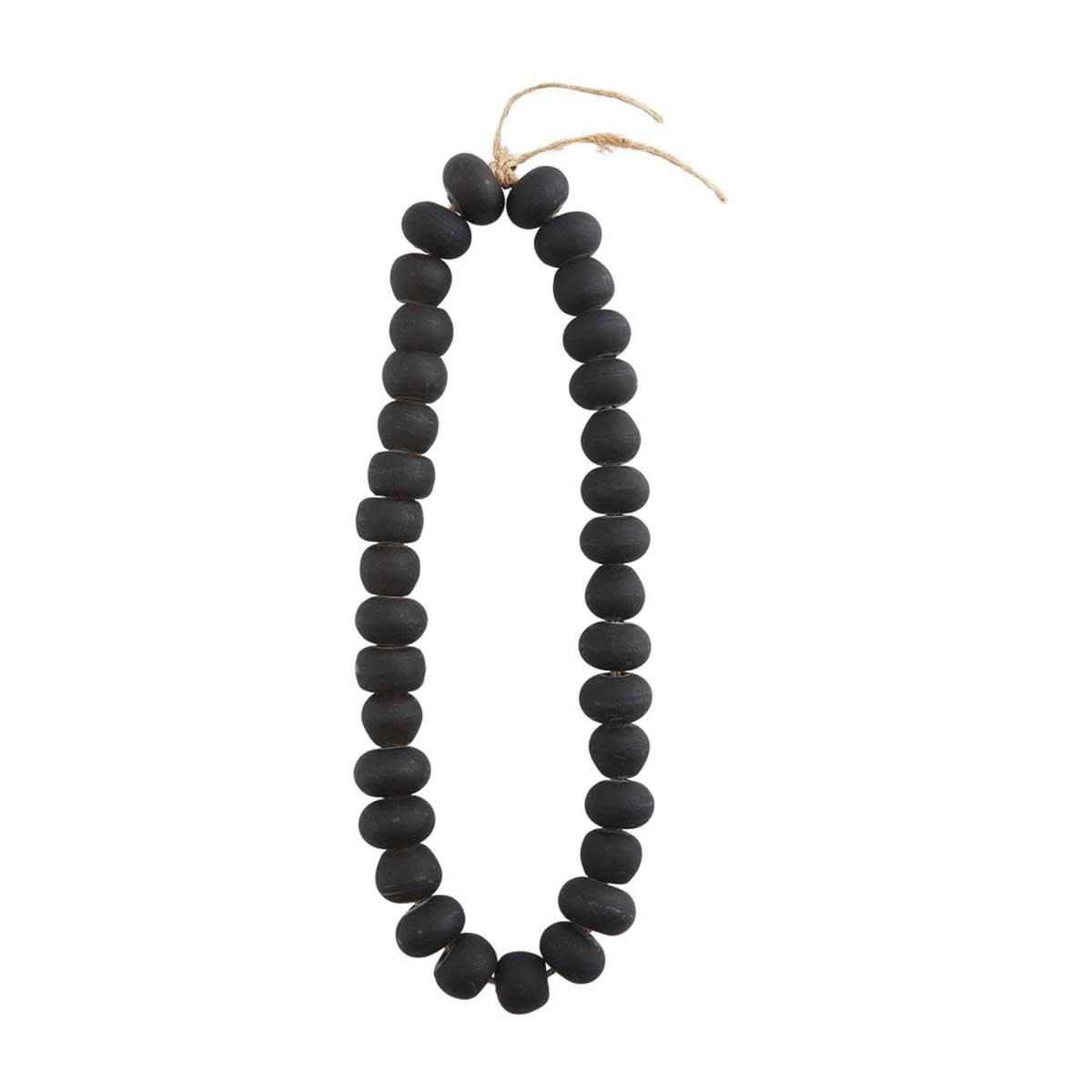 BLACK GLASS BEADS