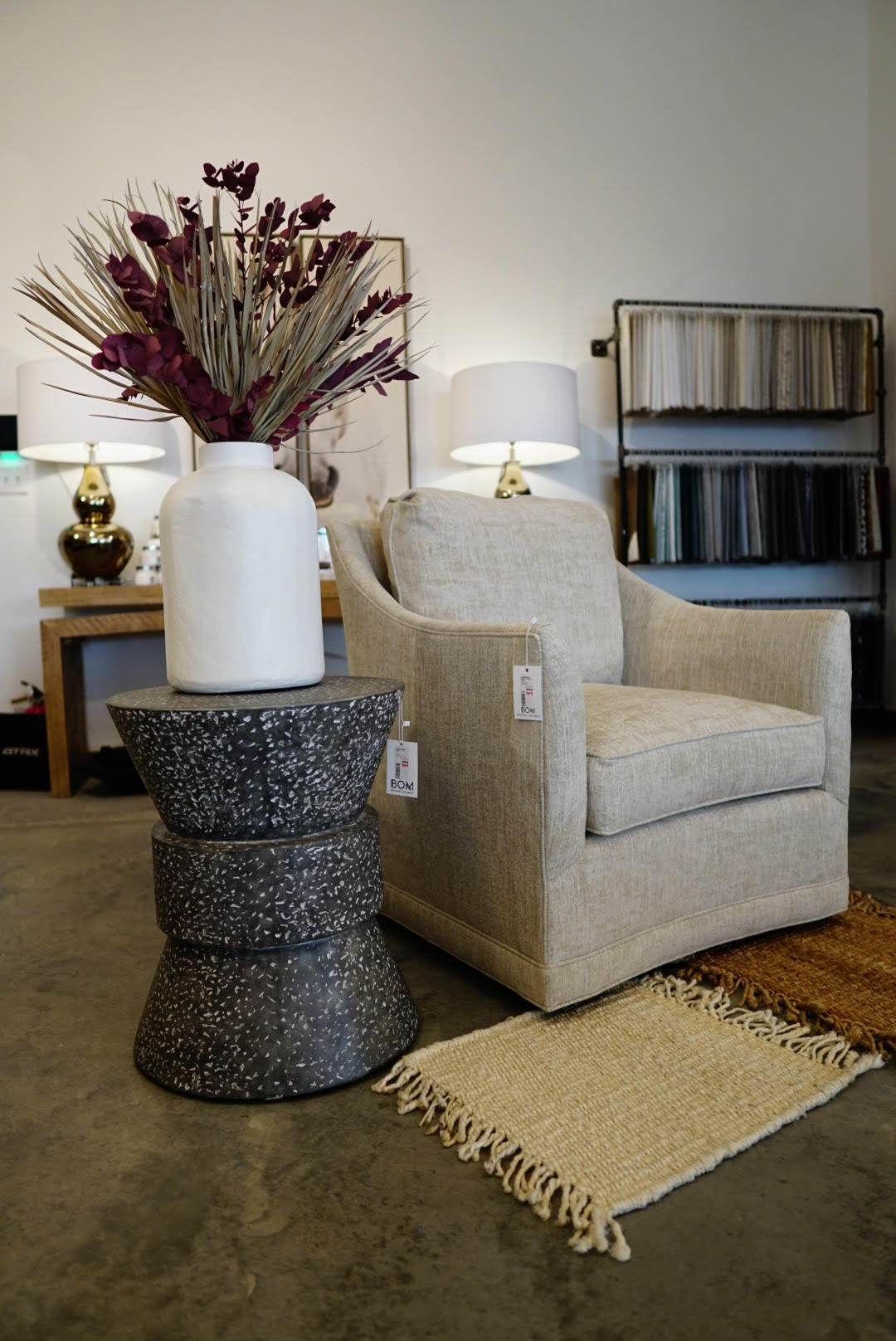 Baldwin Swivel Chair - Layla Beach
