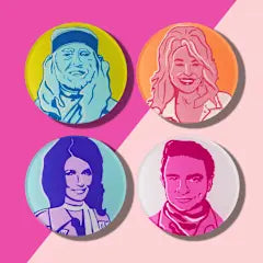 COUNTRY LEGENDS COASTER - 4SET